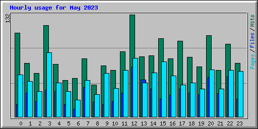 Hourly usage for May 2023