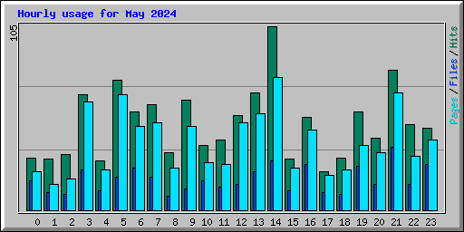 Hourly usage for May 2024