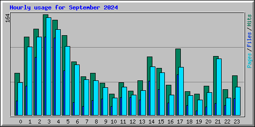 Hourly usage for September 2024